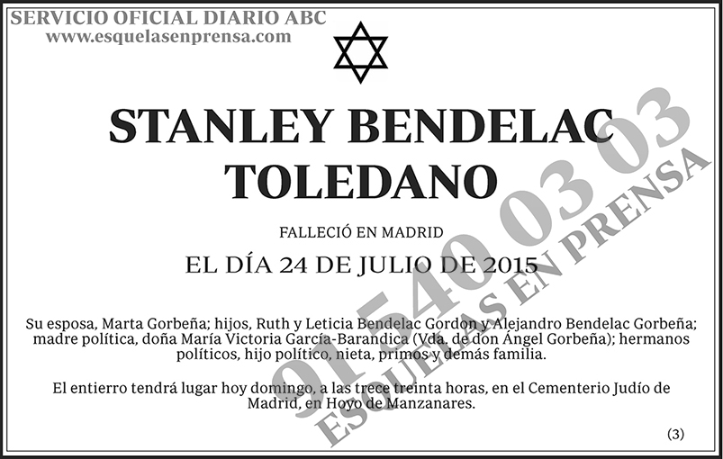 Stanley Bendelac Toledano